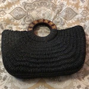 Straw black Handbag